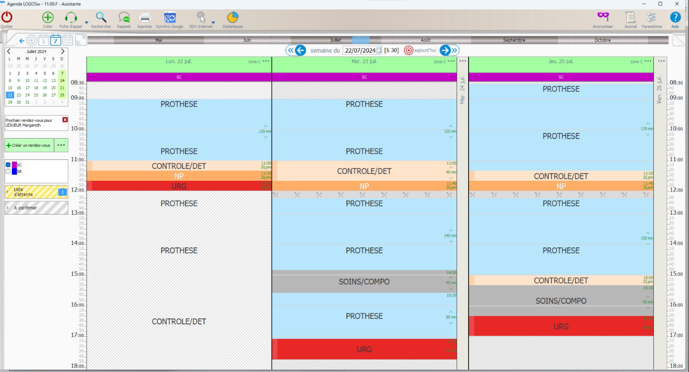 tutoriel configuration LOGOSw couleurs